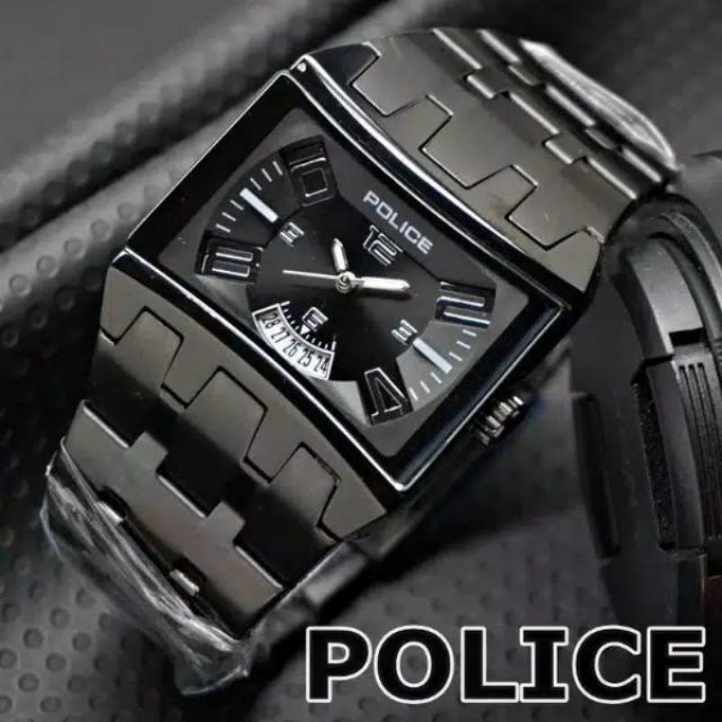 (BISA COD)JAM TANGAN PRIA POLICE 2115 MODEL SEGI KOTAK