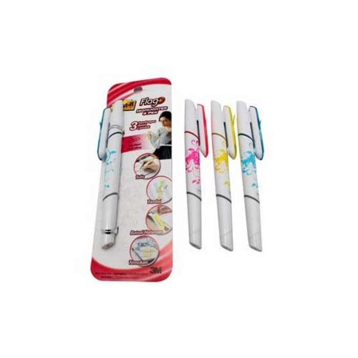 

Ballpoint POST IT 3 IN 1 Flags Highlighter