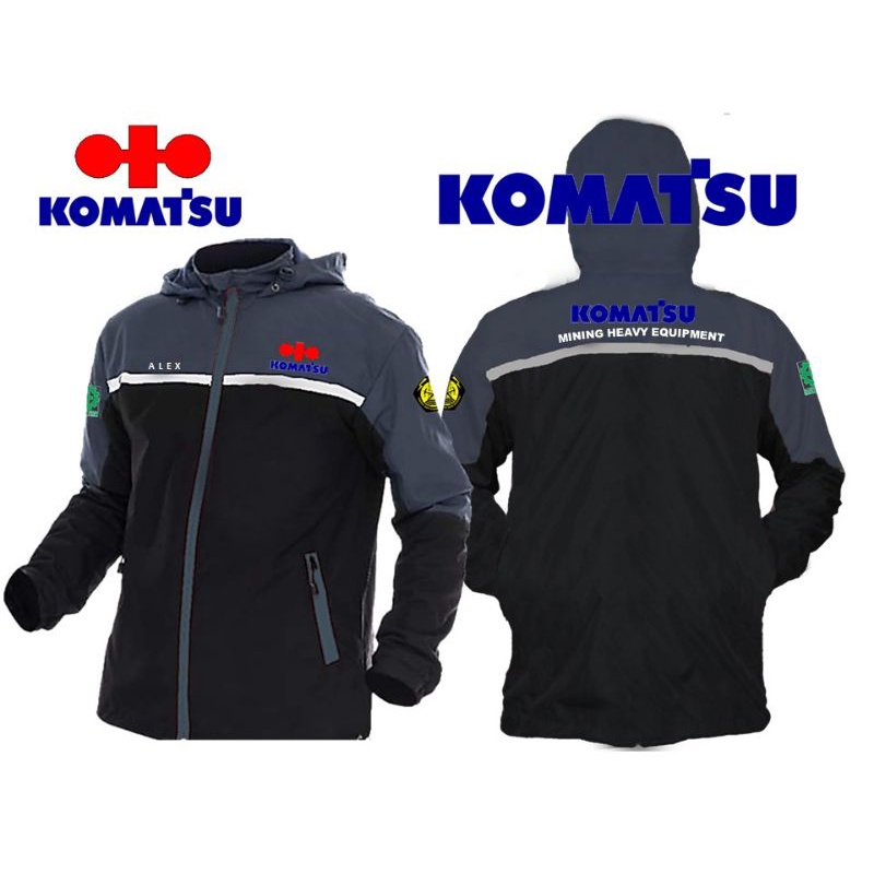 Jaket Parasut Komatsu