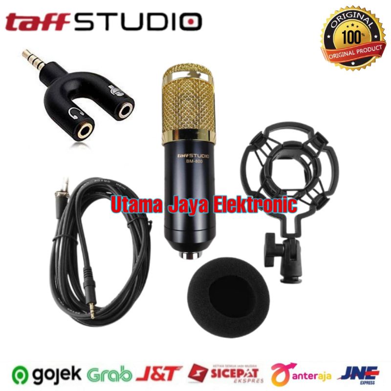 Paket Mic BM800 Soundcard Soundcard V8 Stand Meja Home Recording