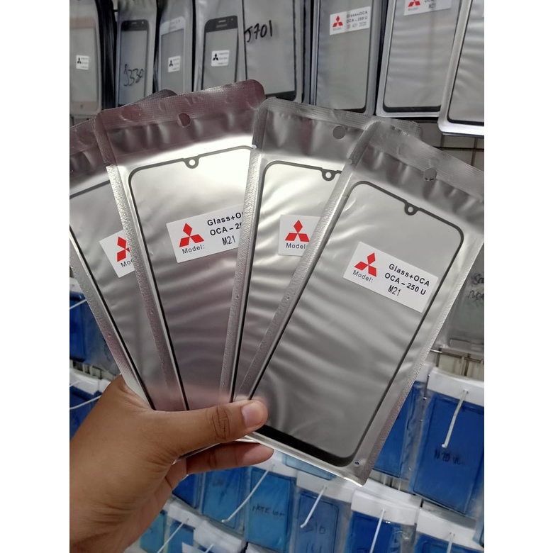 kaca lcd + OCA Kaca depan Samsung M21