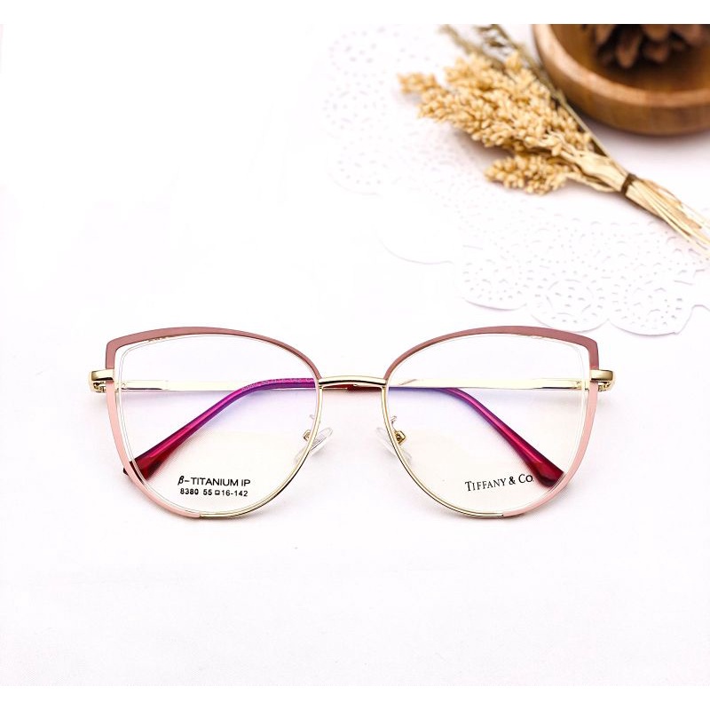 kacamata frame wanita CAT EYE 8380 style korea Photocromic request Minus