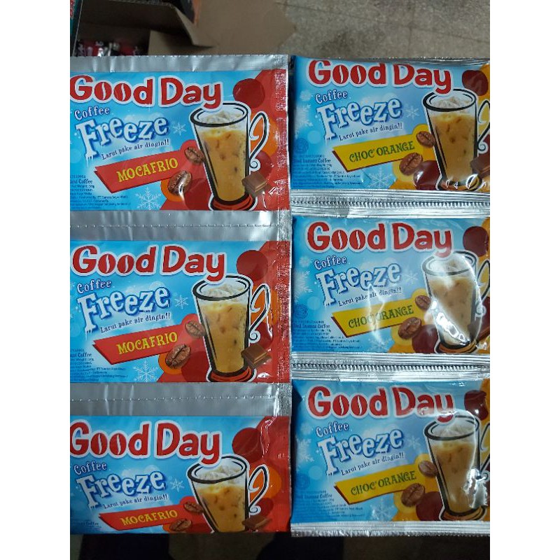 

Goodday coffe freeze ( 1rtg isi 10sachet)