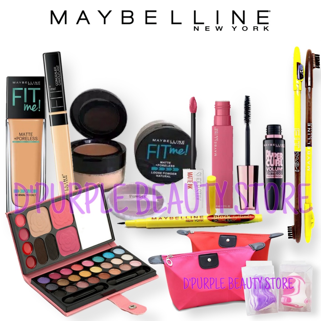 Paket Make Up Set Maybelline 8 In 1 - Paket Kosmetik Maybelline Super Hemat 8 In 1