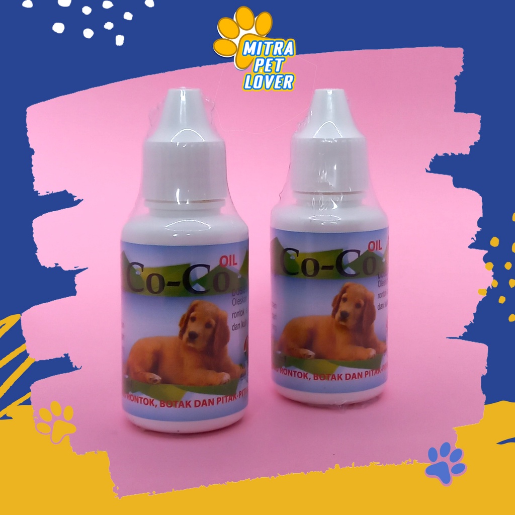 MINYAK CEGAH BULU RONTOK ANJING - CO CO OIL DOG 30 ML - ATASI BOTAK &amp; PITAK PITAK COCO DOGY LINDUNGI KULIT ALERGI- MURAH GARANSI KUALITAS ASLI ORIGINAL - PET ANIMAL HEALTHCARE &amp; VETERINARY TAMASINDO OBAT &amp; VITAMIN HEWAN BINATANG PELIHARAAN MITRAPETLOVER
