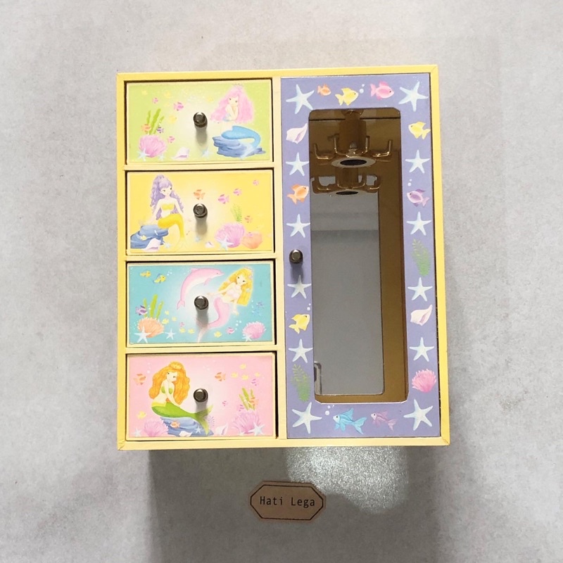 2000s Mermaid Jewelry Box | Kotak Perhiasan Thrift Y2K