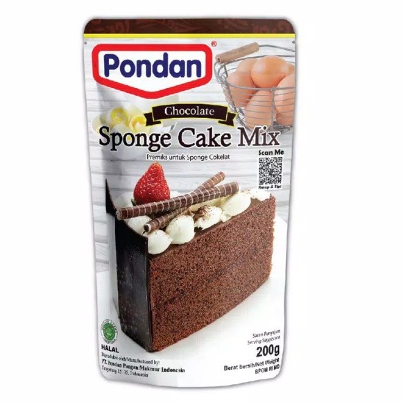 

Pondan Sponge Coklat 200gr