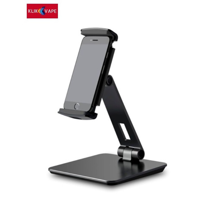 DISKON stand/dudukan hp tablet iphone dan android POS Tablet Stand Holder Desktop AP-7X - DARK GREY