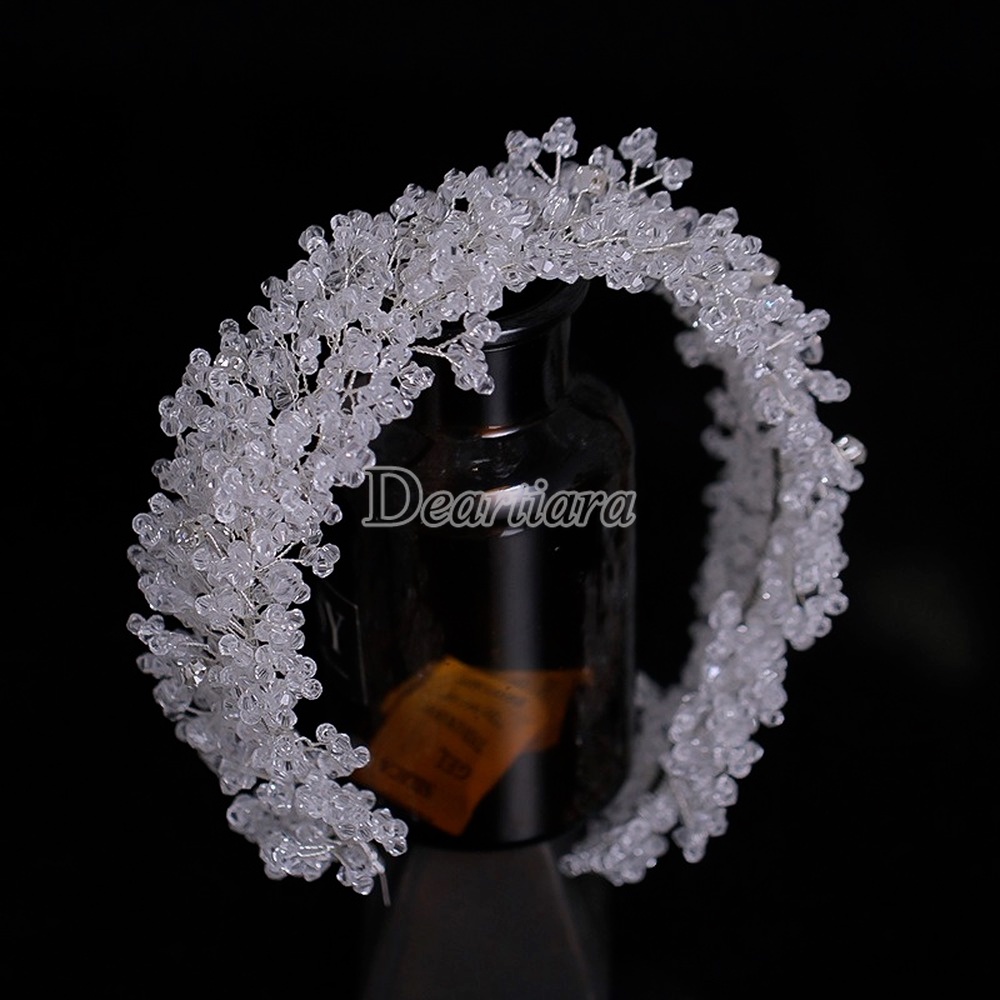 Bridal Headwear Luxury Handmade Crystal Headband Head Buckle Hair Accessories