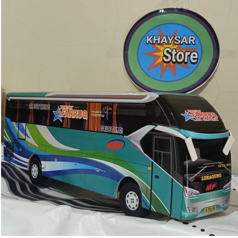 miniatur bus bis / mainan bus bis SR 2 ALFARUQ