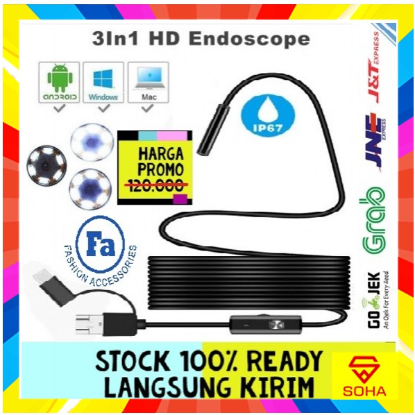 Y101 - Endoscope Camera Ear Cleaning HD Waterproof Endoskopi Kamera Mini Pembersih Telinga