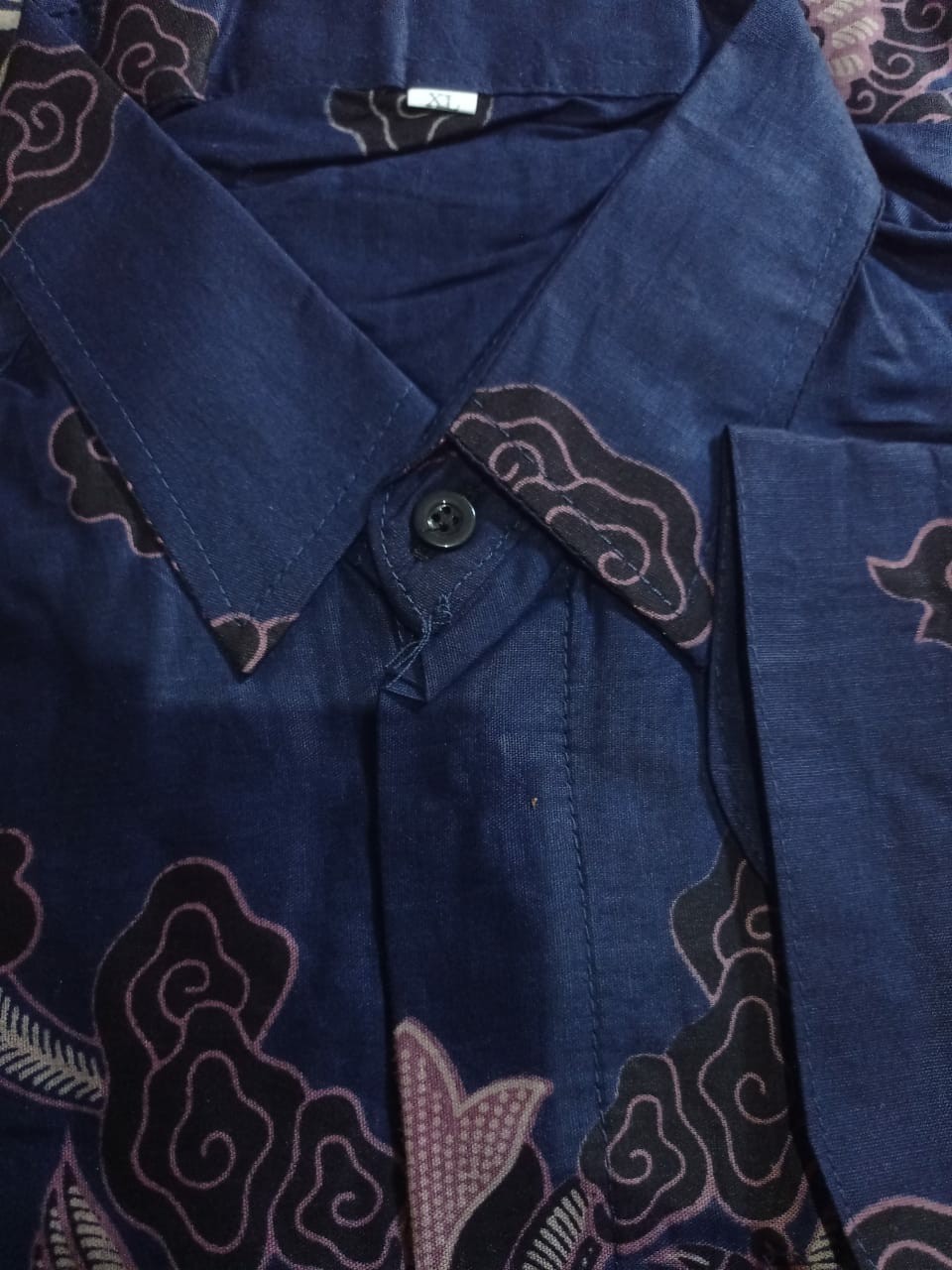 Kemeja Batik Spesial Navy / Batik Pria Lengan Panjang / Baju Batik Pria / Seragam Batik