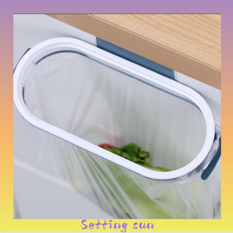 [COD Ready Stock] Tong Sampah Gantungan Dapur Dengan Penutup / Trashbag Holder With Lid / Sampah / Trashbag TN