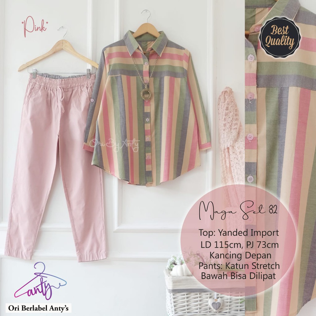Setelan Wanita Jumbo Premium Maga Set #32 Anty Fashion Ori Solo