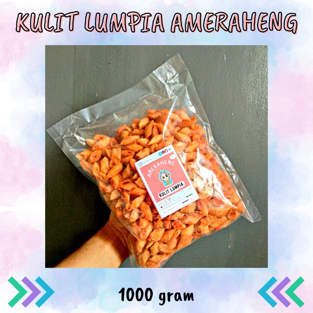 

[COMEBACK] (Pre-order) KULIT LUMPIA AMERAHENG 1 Kg / 1000 g | Baca Deskripsi sayyy