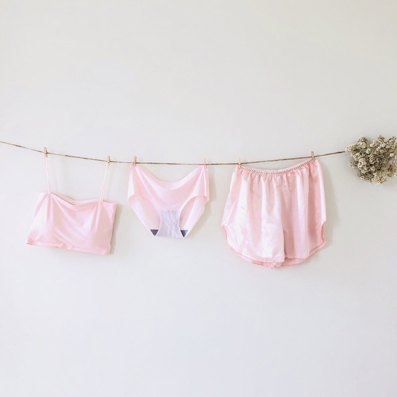 COD JILL SET (isi 3pcs: seamless bra,seamless celana dalam,celana pendek wanita celana tidur)