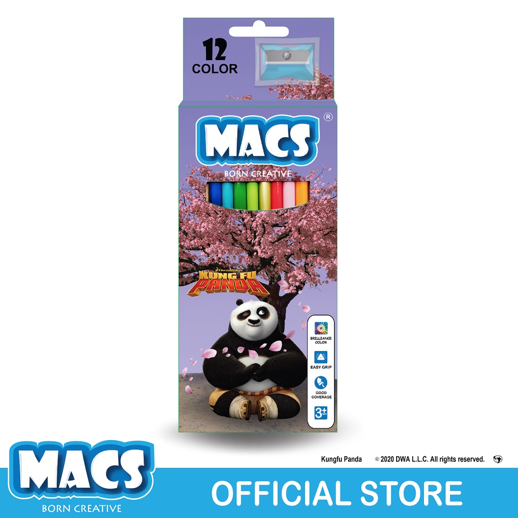 

Macs Pensil Warna Kung Fu Panda 12 color pencils