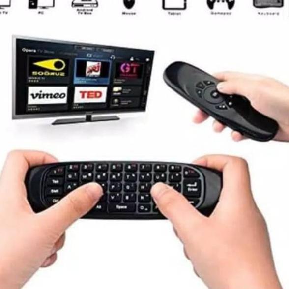Import ✨Terbaik✨ Mini Keyboard wireless C120 2.4G Air mouse Wireless C120 Berkualitas ??