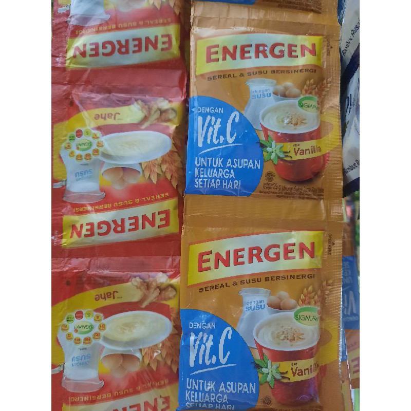 

energen vanila coklat jahe jagung kacang ijo