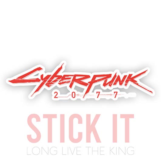 

Stiker sablon setrika DTF kaos baju sticker vinyl Cyberpunk 2077 gamer 125