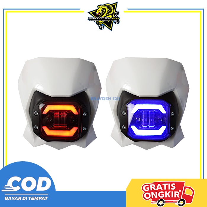 BATOK LAMPU KLX + LAMPU DAYMAKER