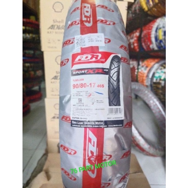BAN TUBELESS FDR SPORT XR 90/80 .17 FREE PENTIL