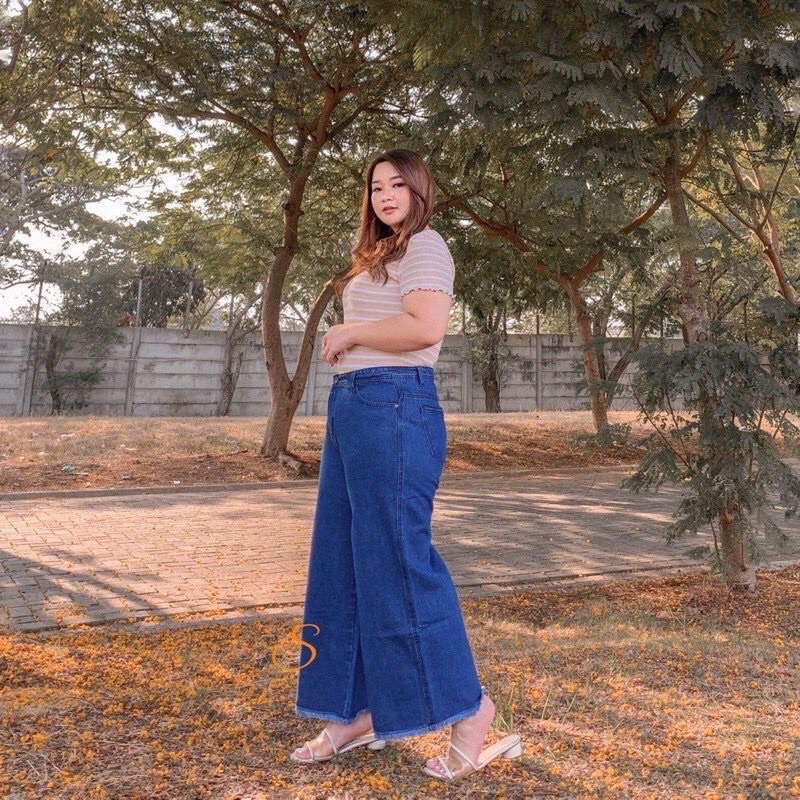 KULOT RAWIS JUMBO JEANS BIG SIZE 31-42 // JUMBO KULOT JEANS RAWIS