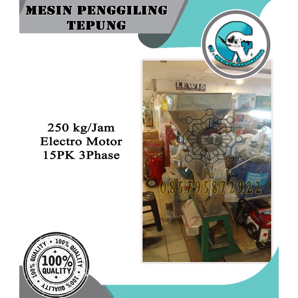Mesin Penggiling Tepung Stainless Kapasitas Besar