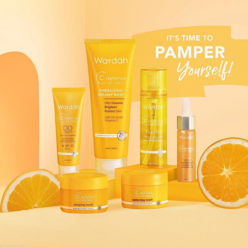 Wardah C-Defense Series Lengkap Perawatan Wajah Vitamin C
