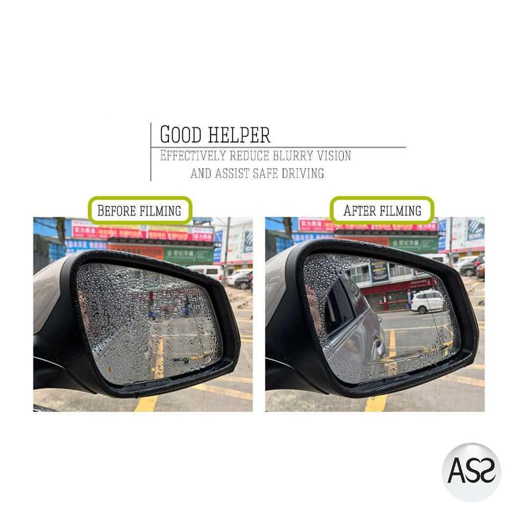 ASS Shop - NewBee Sticker Oval Kaca Spion Rainproof Waterproof 2 PCS - TY353194