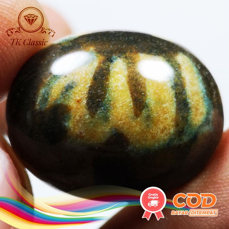 Natural Batu Permata Akik Lafadz Allah Jasper Chalchedony