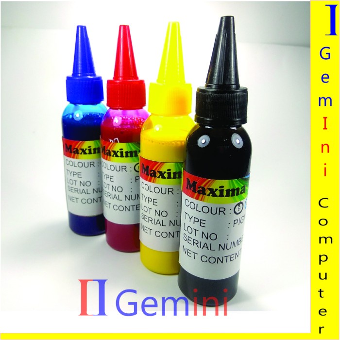 Diskon Tinta Pigment Maxima CMYK  Tinta pigment cmyk - Biru Limited