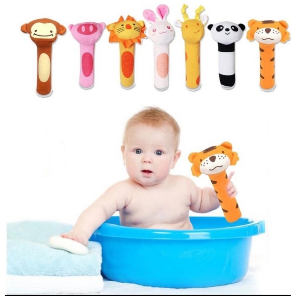 (BC)Mainan Tangan Bayi Bunyi Baby Hand Rattle Toy Stick-bayi online shop