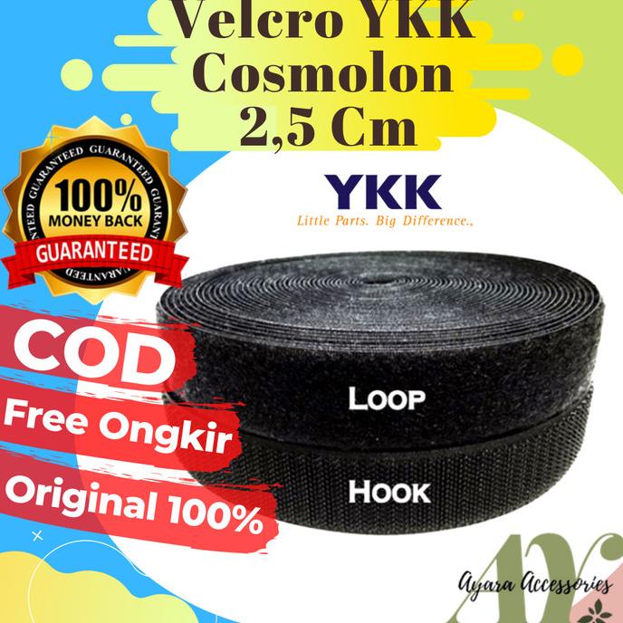 VELCRO PREPET YKK METERAN 1 INCH / 2,5 CM TERMURAH
