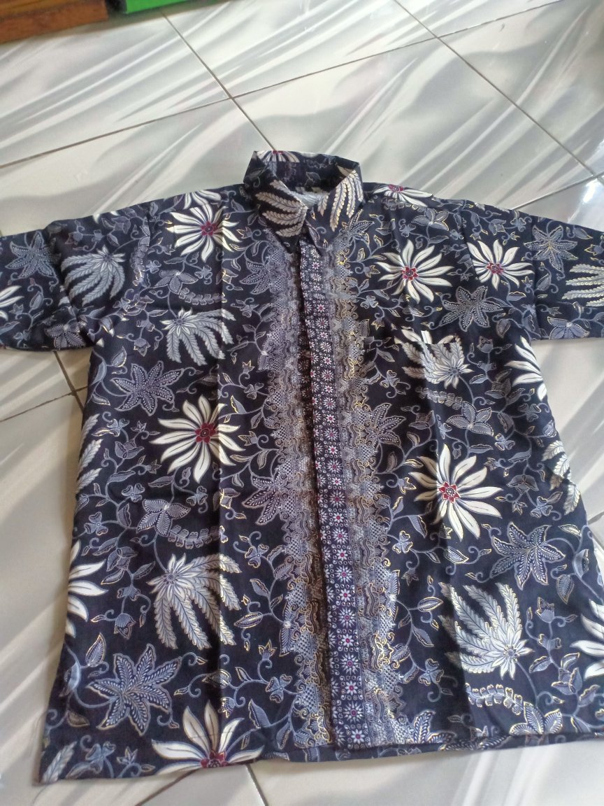 Couple Rok Plisket Shendy Maxi Jumbo Dan Kemeja Batik Pria