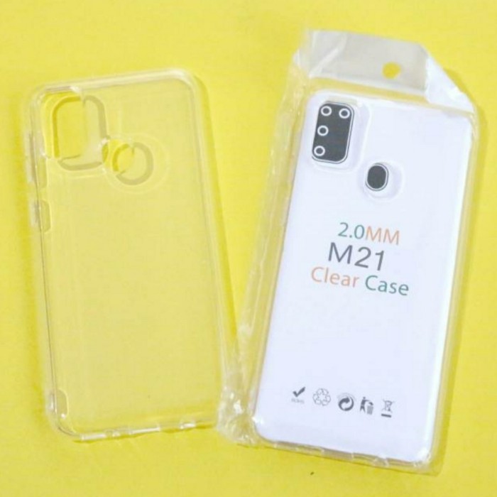 ORI Softcase Clear Case Silikon Kondom Case Bening Casing HP Samsung M21 (TA)