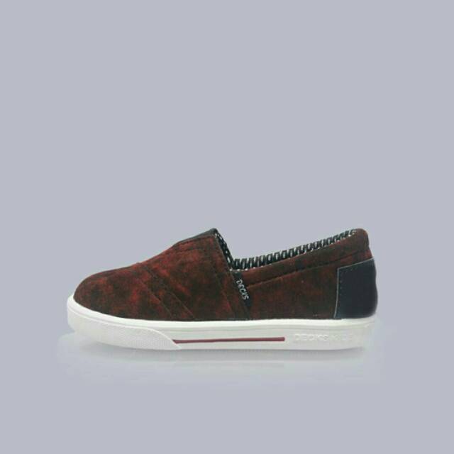 Sepatu Decks Hamada Maroon Wash Sepatu Wanita Casual Original