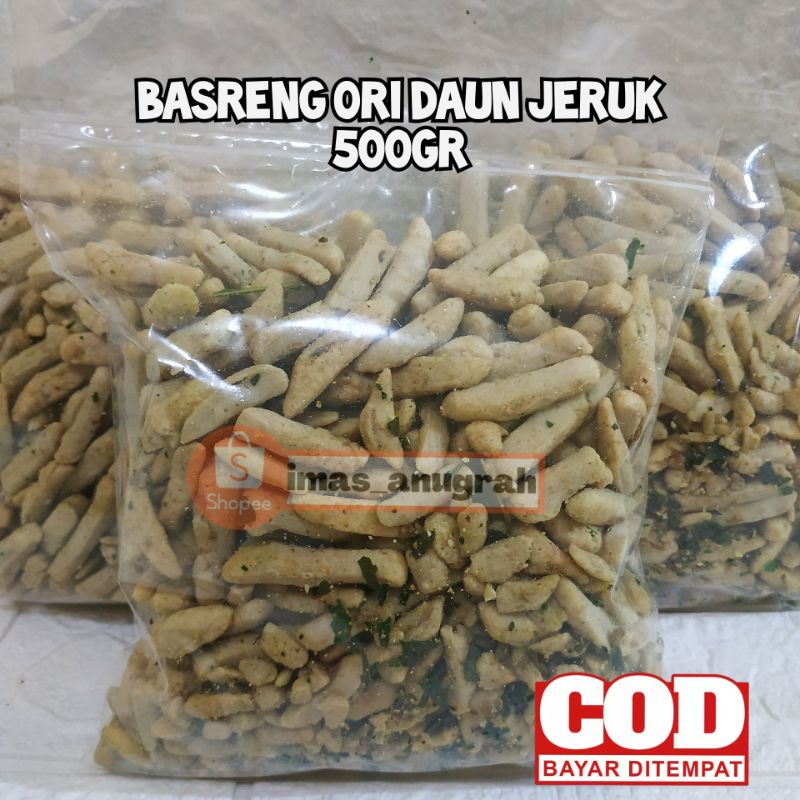 

BASRENG STIK ORIGINAL ASIN AROMA DAUN JERUK/500GR