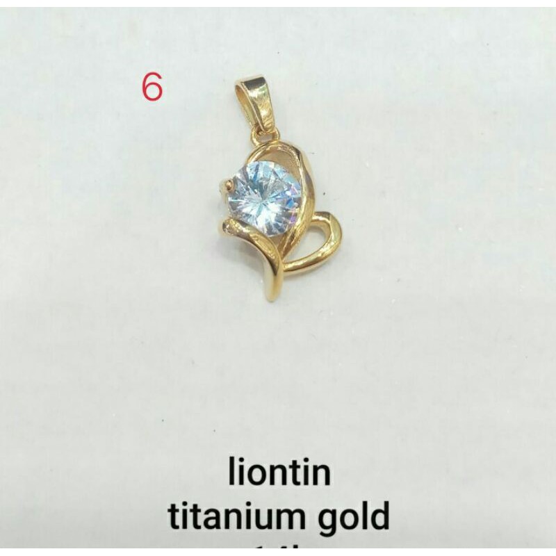 LIONTIN TITANIUM WARNA EMAS