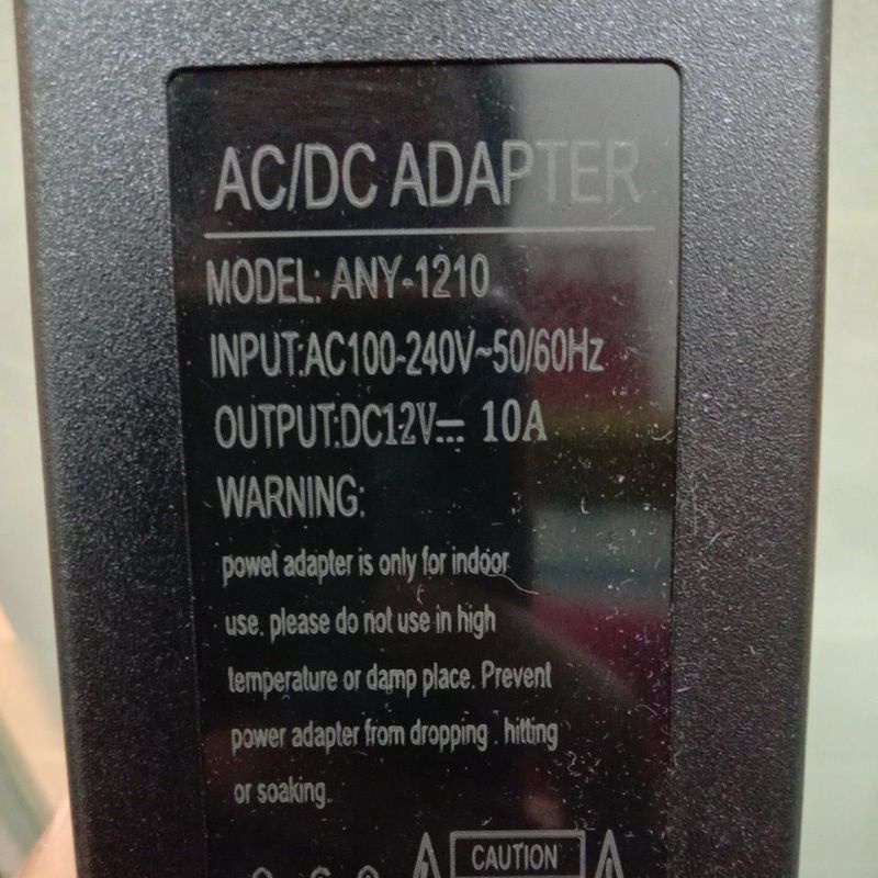 AC/DC ADAPTOR 12V 10A UNTUK CCTV DVR