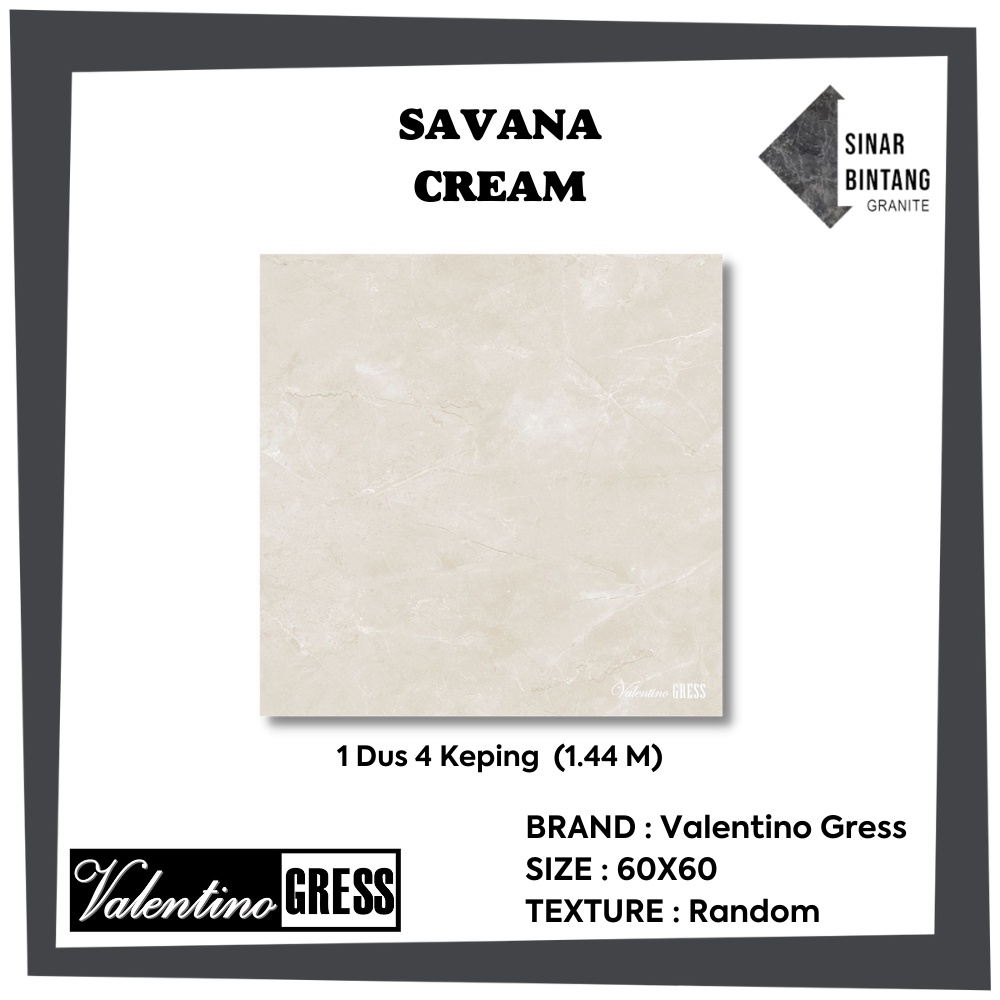 Granit 60 X 60 | Granit Lantai Savana Series VALENTINO GRESS