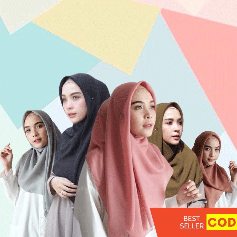 Bella Square Hijab Segi Empat Bahan Pollycotton Premium Part 2