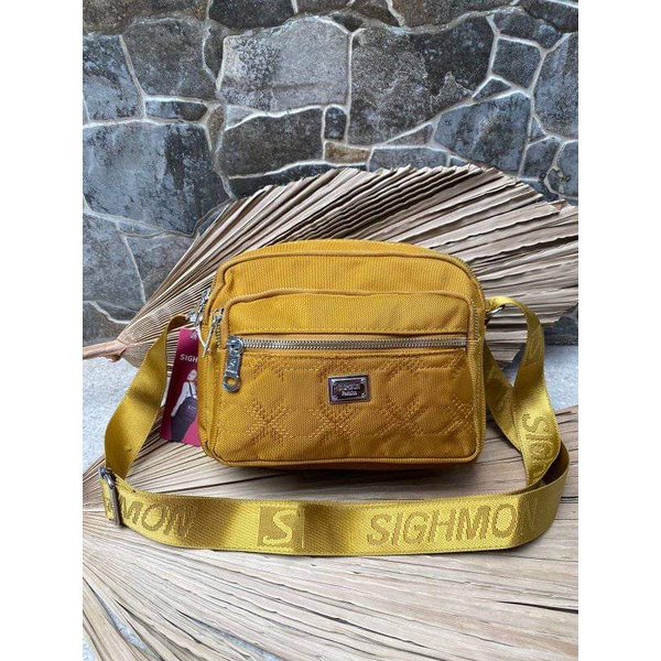 Tas Slempang Sighmon 00372 Bahan Kanvas. Tas Wanita Tas Slempang Wanita Tas Sighmon ORI BEST SELLER.!!! Sighmon Import bisa bayar ditempat.!!!