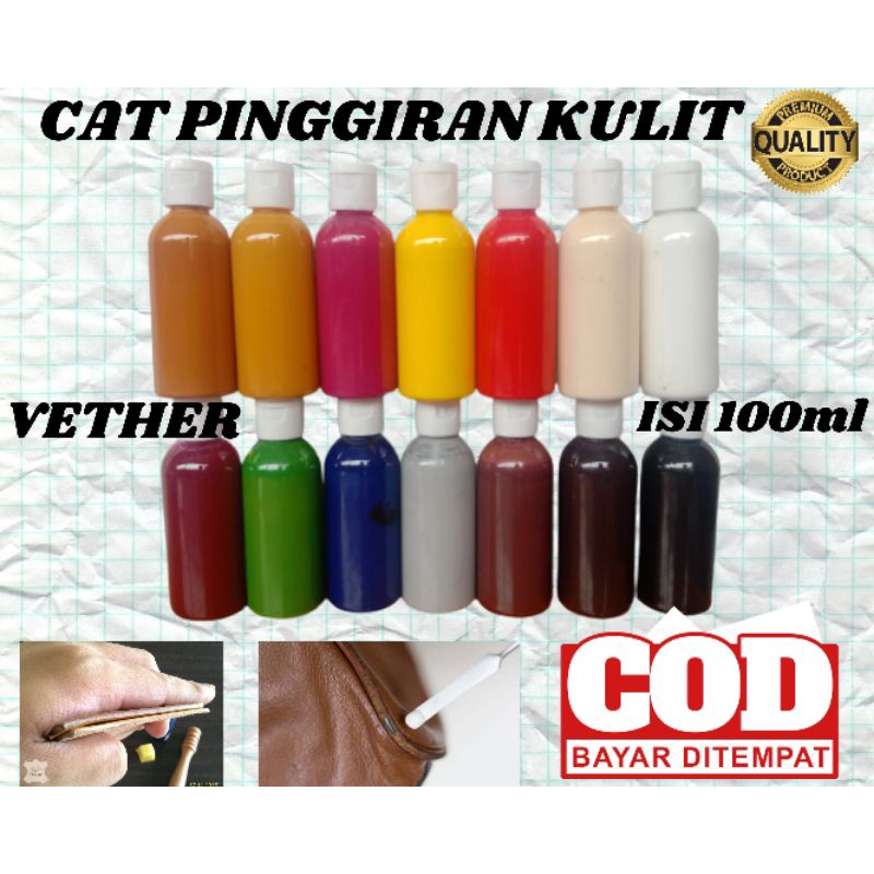 VETHER,cat pinggiran kulit original,PERMANEN,CAT PINGGIRAN TAS,DOMPET,SEPATU,JAKET,DLL