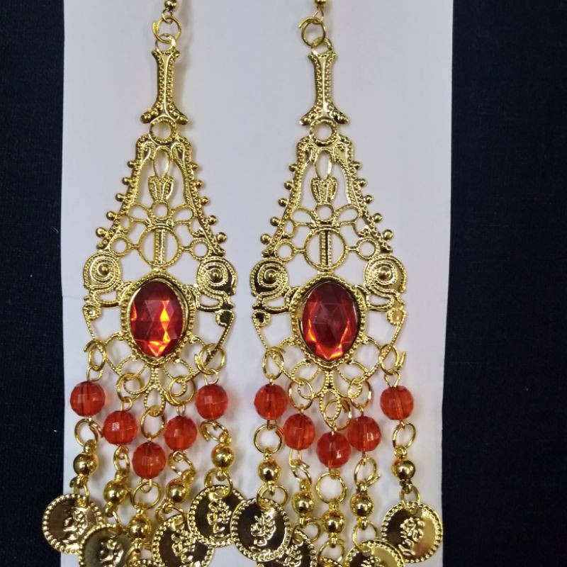 Anting Juray Batu Oval-Anting Pesta-Anting India Dance