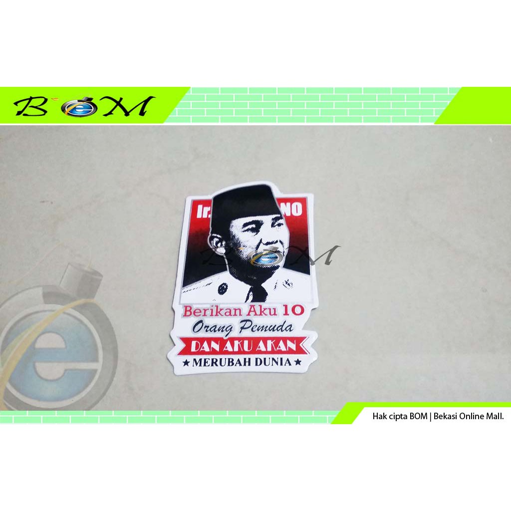 

stiker sticker gambar pahlawan bung karno ir. soekarno m1