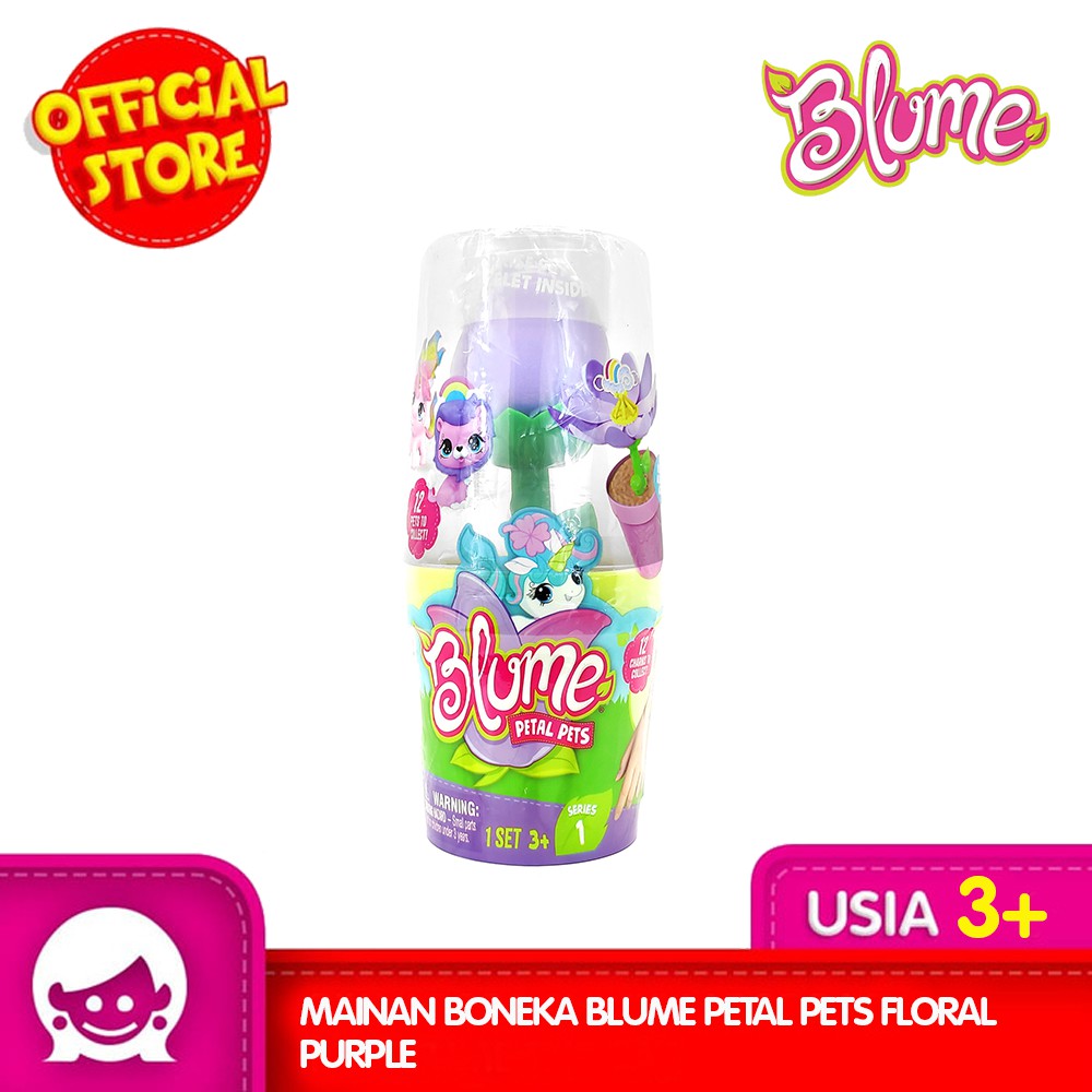 Mainan Boneka Blume Petal Pets Floral Purple