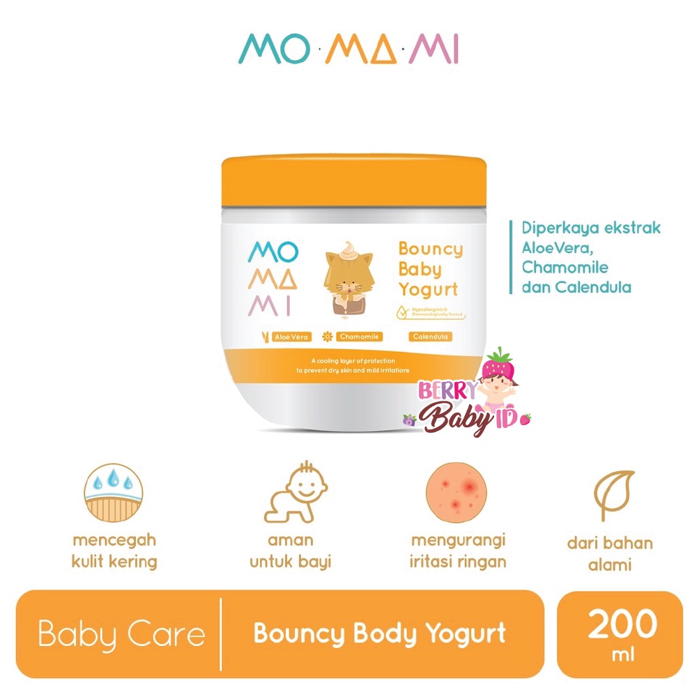 Momami Bouncy Baby Yogurt Lotion &amp; Cream Bayi Perawatan Kulit Bayi Berry Mart