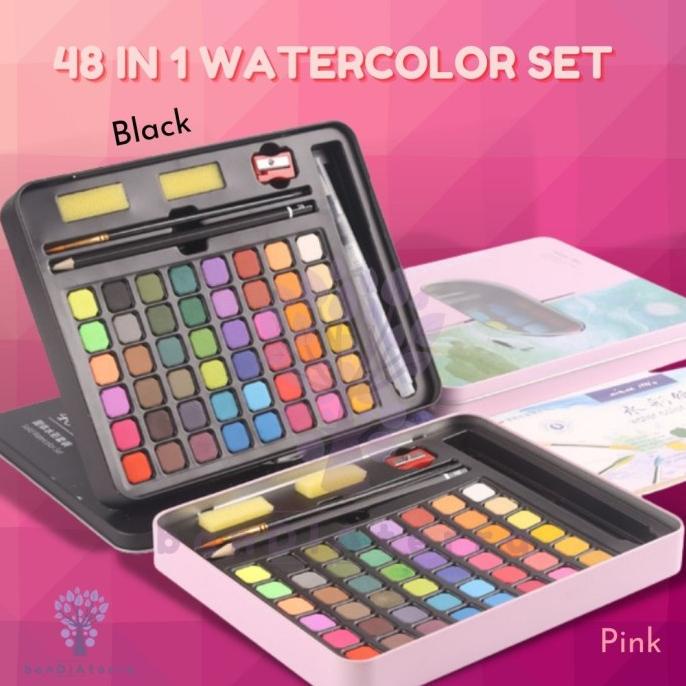 

TERMURAH Bandiaterra 48 Watercolor set/Set Cat Air 48 warna dengan Kertas Gamba/CAT AKRILIK SET/CAT AKRILIK SET 24 WARNA/CAT AKRILIK PASTEL/CAT AIR/CAT AIR LUKIS SET/CAT AIR GIOTTO/KUAS LUKIS 1 SET/KUAS LUKIS KECIL/KUAS LUKIS LENGKAP/KANVAS LUKIS/KANVAS