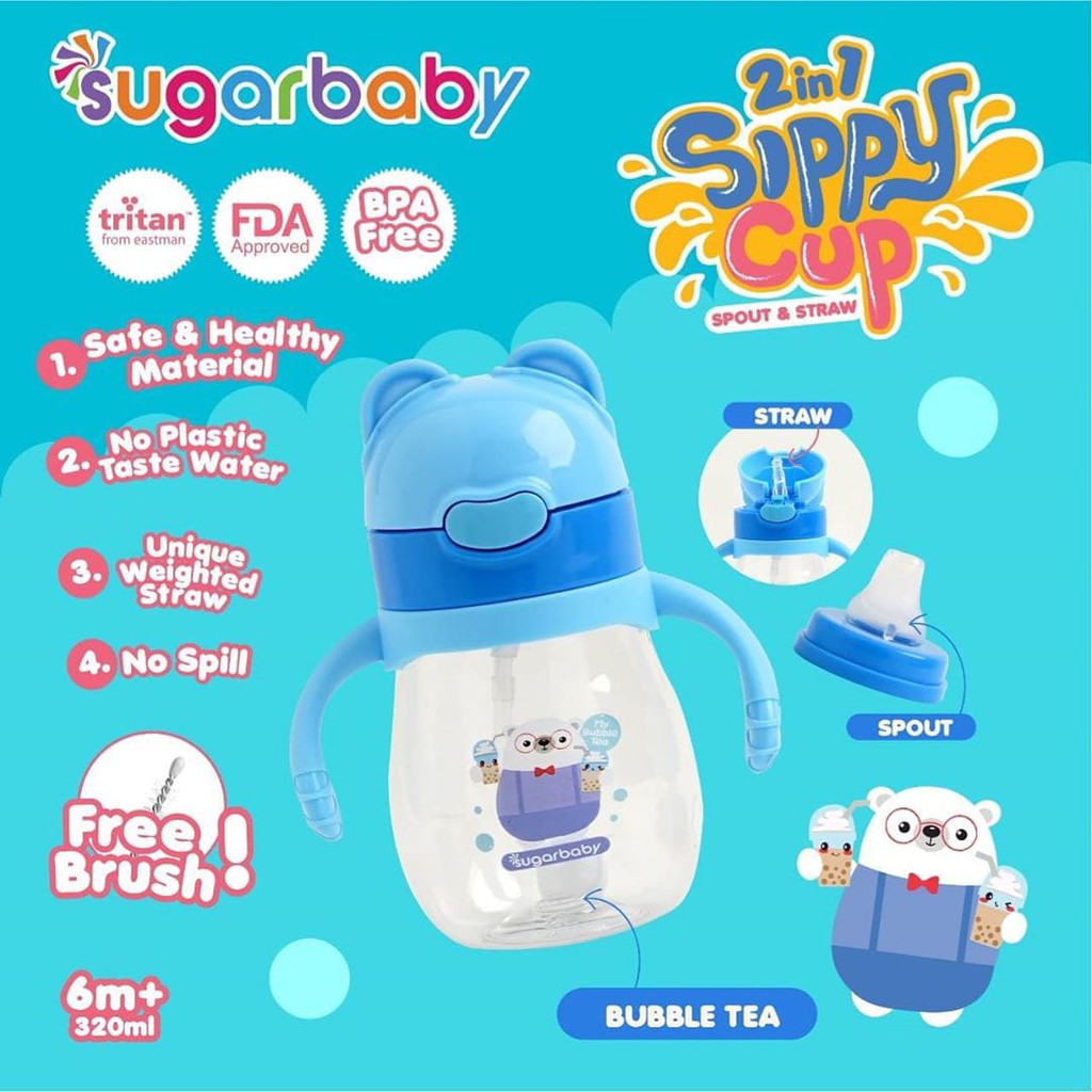 SUGAR BABY Tritan 2in1 Sippy Cup 320ml